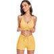 Drawstring Top With Boxer Shorts Bottoms Swimsuit