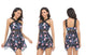 Ruffle Floral Print One-Piece Swimsuit
