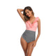 「🎉Spring Sale - 40% Off」V Neck Ruffled  One-Piece Lace Up Swimsuit