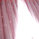 Princess Double Layer Blockout Curtain with Hollow out Stars