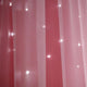 Princess Double Layer Blockout Curtain with Hollow out Stars