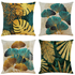 Leaf Flax Pillow Covers(4pcs)