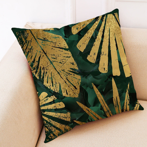 Leaf Flax Pillow Covers(4pcs)