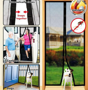 MAGIC MAGNETIC MESH SCREEN DOOR