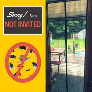 MAGIC MAGNETIC MESH SCREEN DOOR