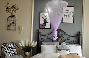 Round Hoop Bed Canopy Mosquito Net