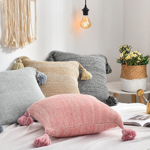 Knitted Fabric Pillow Cover
