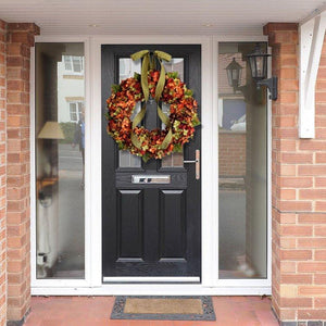 Fall hydrangea wreath - Rustic home decor