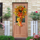 Fall bow outdoor wreath (Thanksgiving promotion)