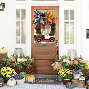 Farmhouse Pumpkin Truck Wreath-Autumn Nature Decoration(Ready For Shipment!)