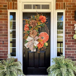 Fall Pumpkin Garland-Rustic Grapevine Home Decor(Ready to Ship!)