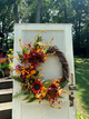 Autumn fall wreath with sunflowers-Showstopper!