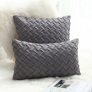 Faux Suede Pillow Cover