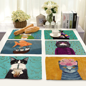 Cats Dinner Mats