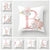 Pink Letter Decorative Pillow Cover