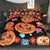 Halloween Pumpkin Flowers Duvet Cover Bedding Set